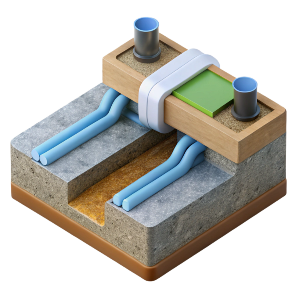 elegant minimalist Sustainable Drainage System Diagram Cutout high quality png