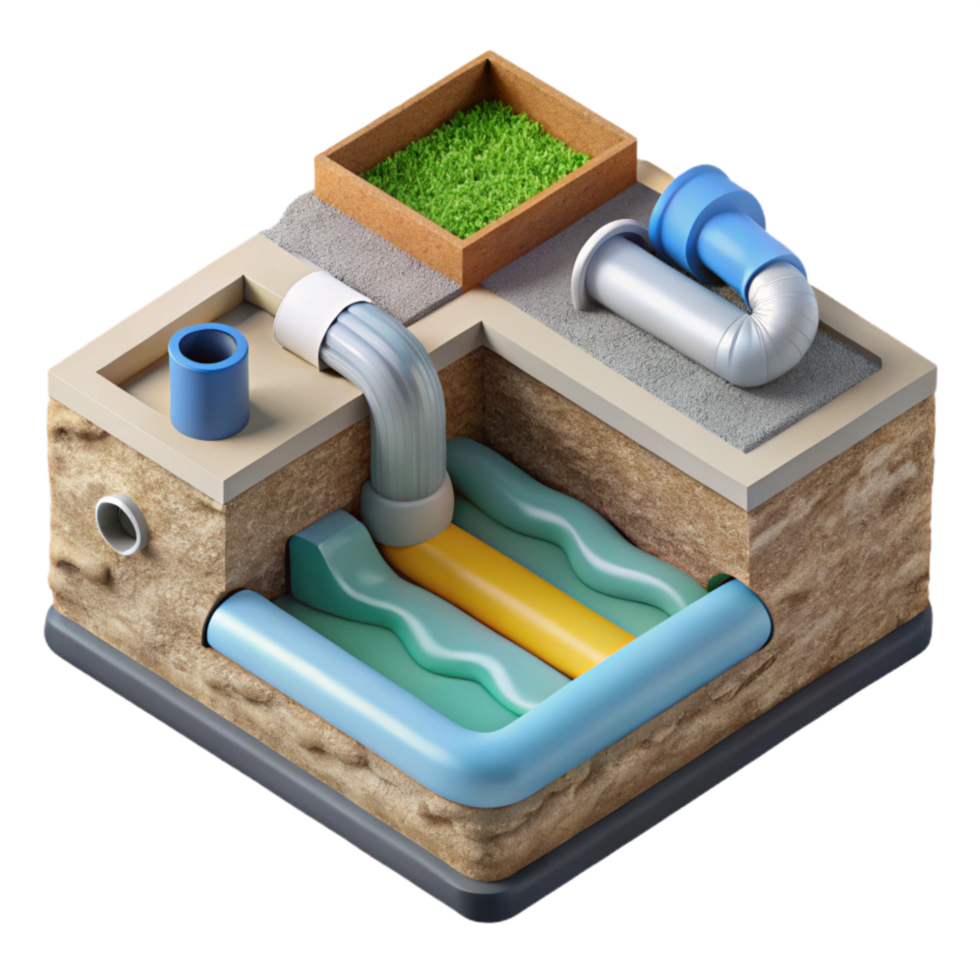 stunning contemporary Sustainable Drainage System Diagram Cutout professional png