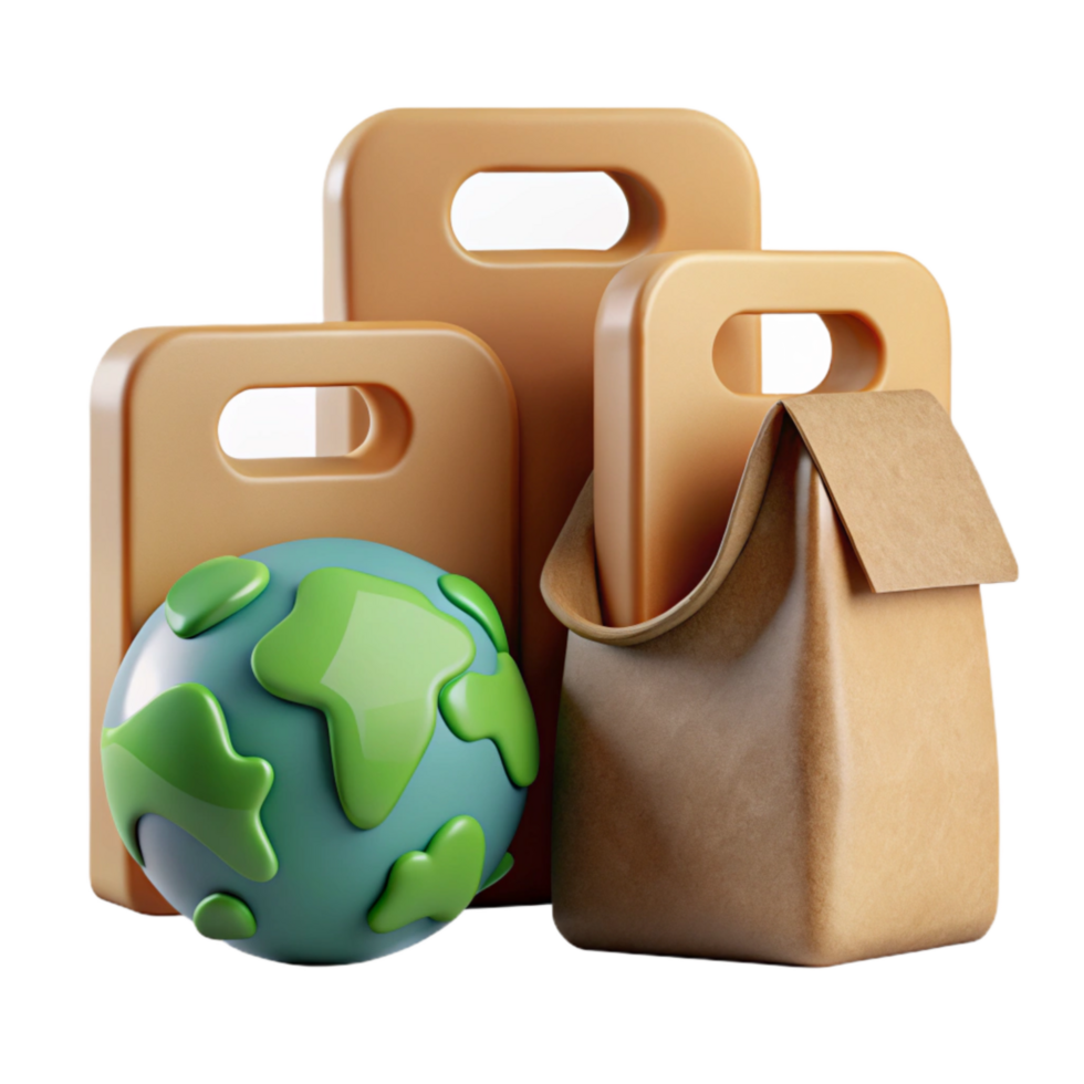 magnificent contemporary Sustainable Packaging Design with Earth Tones Cutout high resolution png