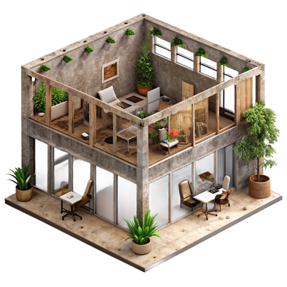 impressive traditional Sustainable Office Building Interior Isolated high resolution png