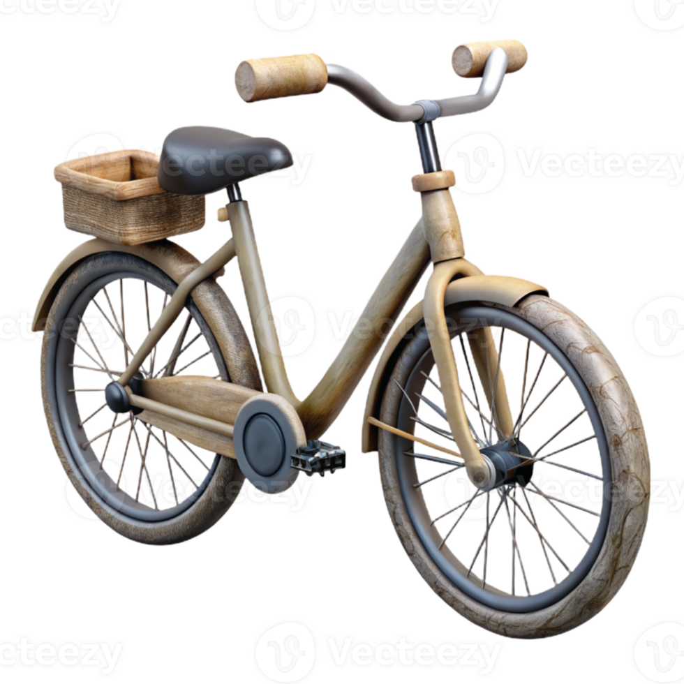 beautiful artistic Sustainable Transportation Bicycle Cutout with Black Frame png