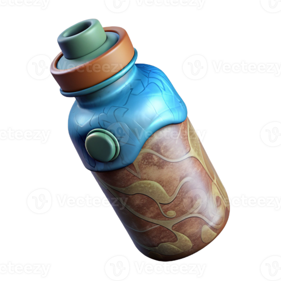 elegant traditional Sustainable Water Bottle Material Comparison Cutout Transparent Background genuine png