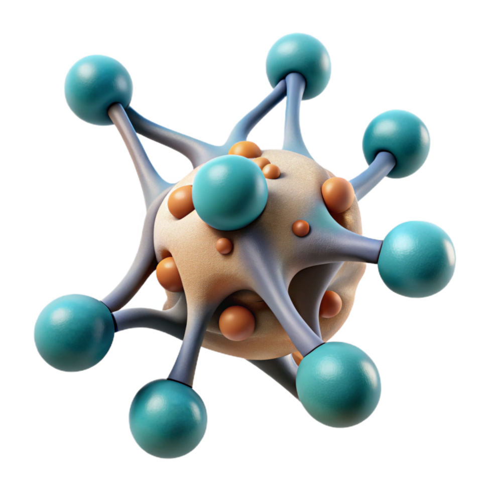 elegant contemporary Synapse Function Illustration Scientific Style Isolated Element high resolution png