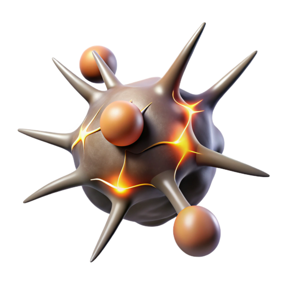 elegant minimalist Synaptic Activity Illustration Transparent Background with Animated Sparks authentic png