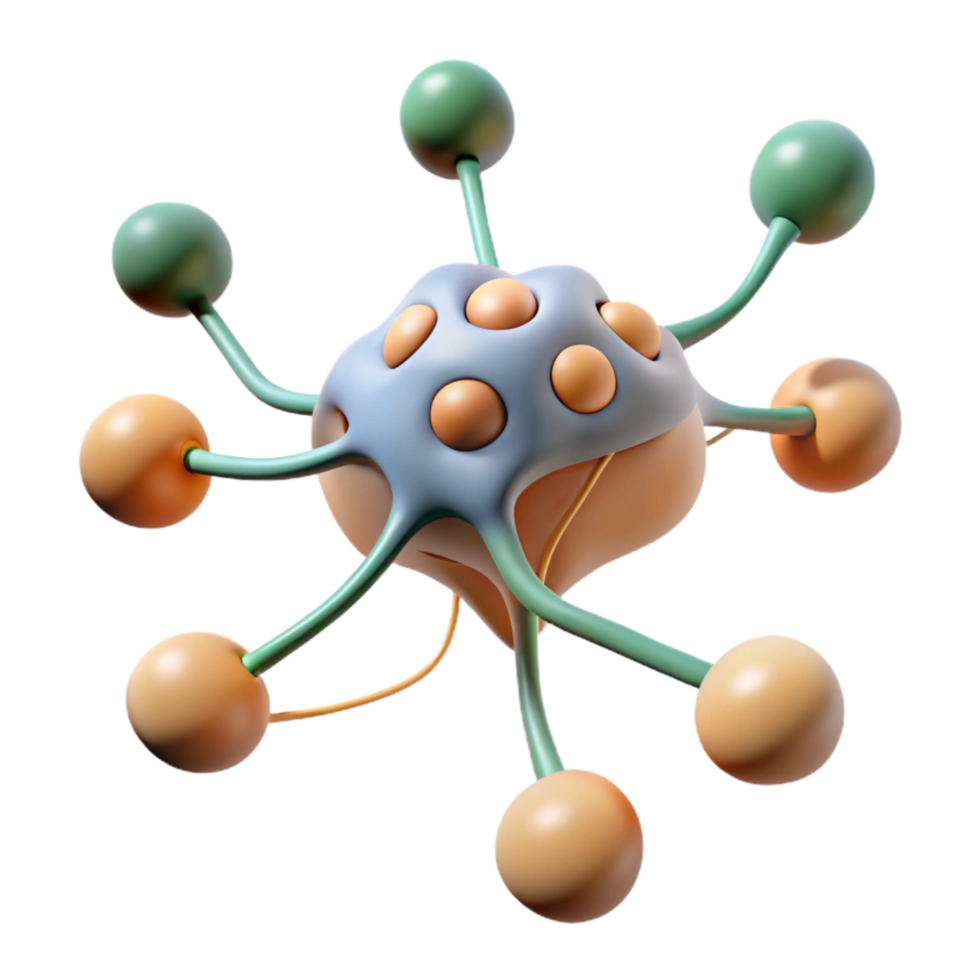 elegant classic Synaptic Transmission Diagram Cutout with Clear Explanations original png