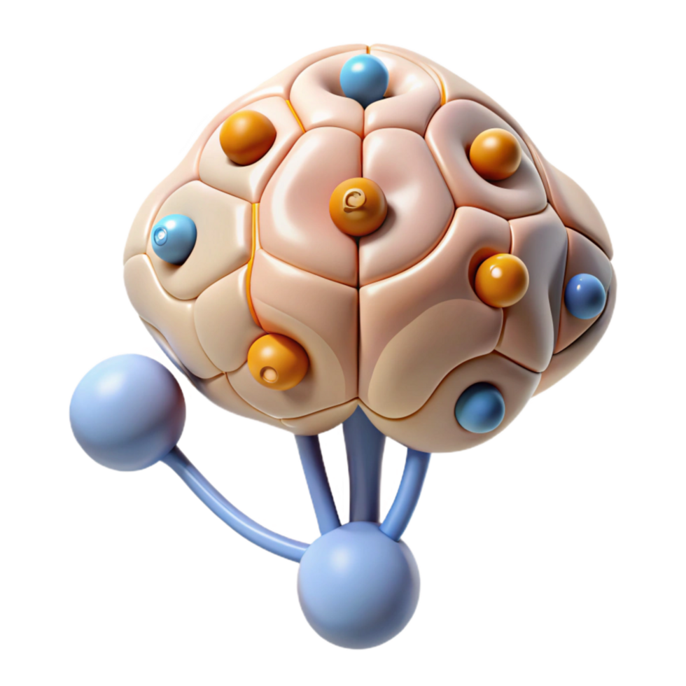 elegant artistic Synaptic Transmission Diagram Transparent Background with Detailed Labels exclusive png