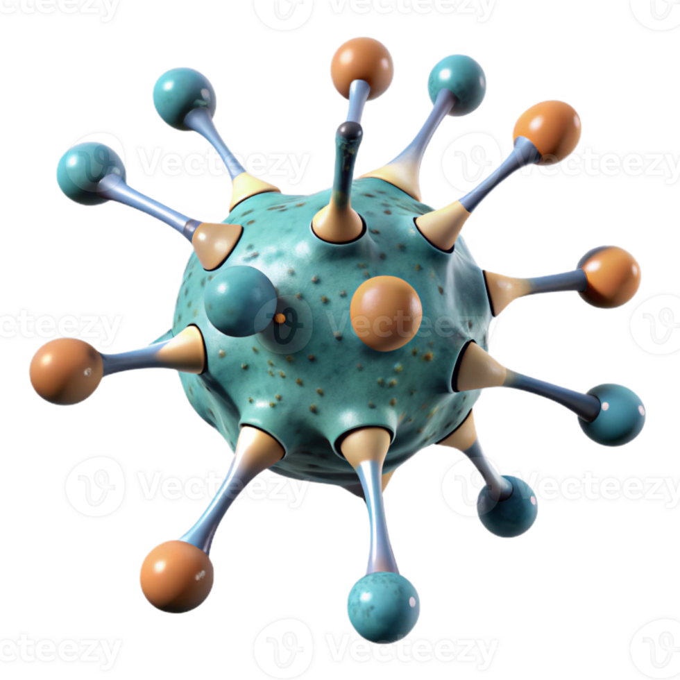 impressive vintage Synaptic Transmission Process Visualization Isolated Element detailed png