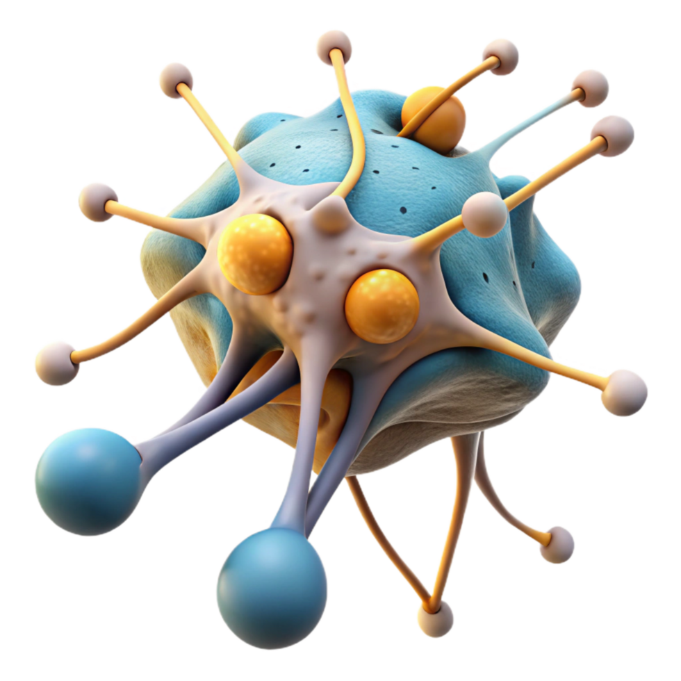 stunning classic Synaptic Transmission Process Visualization Isolated Element png