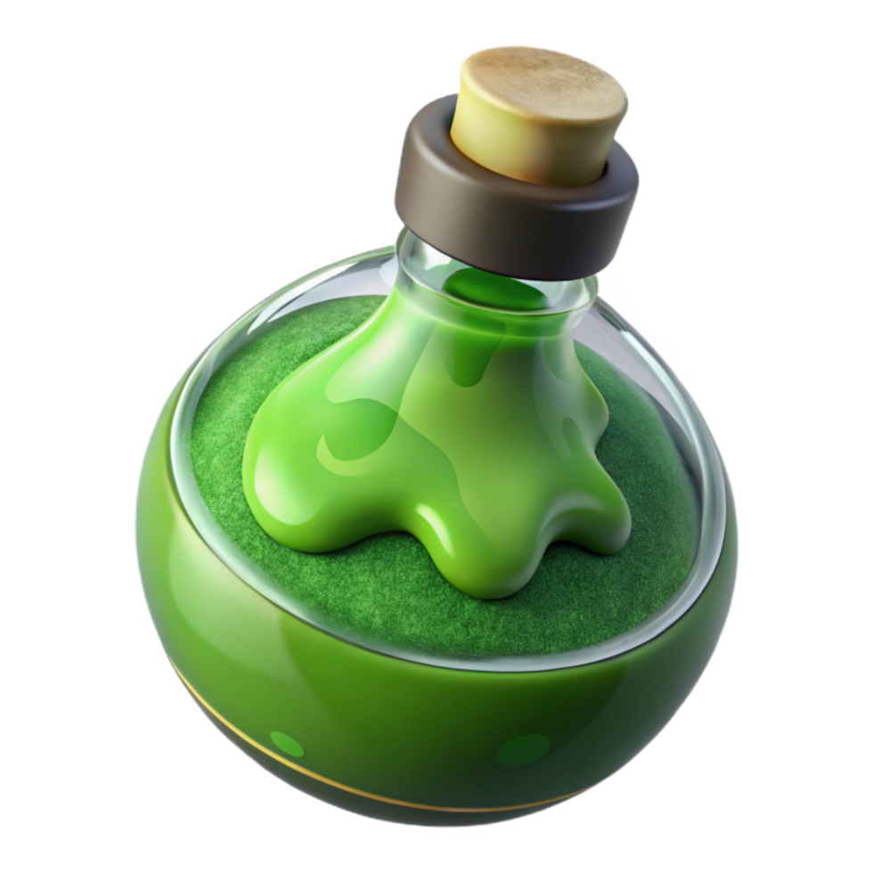 extraordinary creative Synthetically Grown Algae Oil Green Tint Cutout premium png