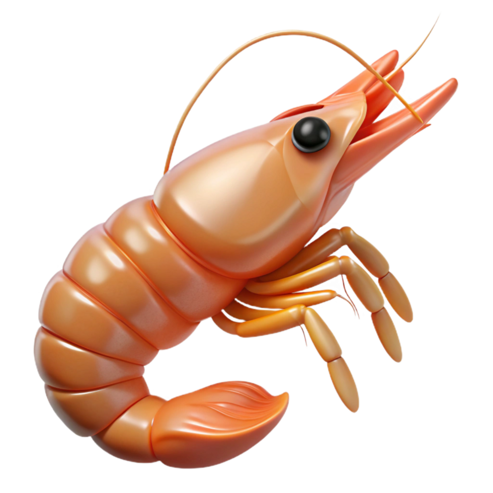 serene rustic Synthetically Grown Shrimp Isolated Transparent Background genuine png