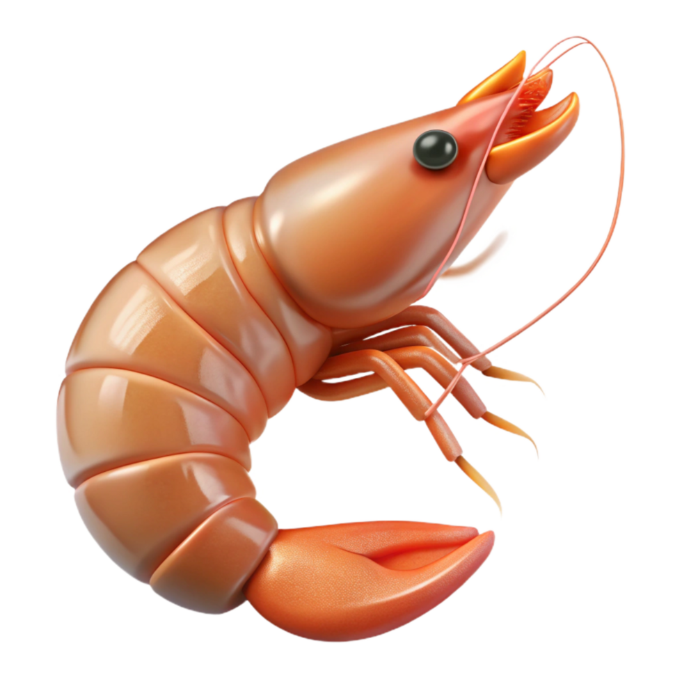 magnificent abstract Synthetically Grown Shrimp Isolated Transparent Background exclusive png