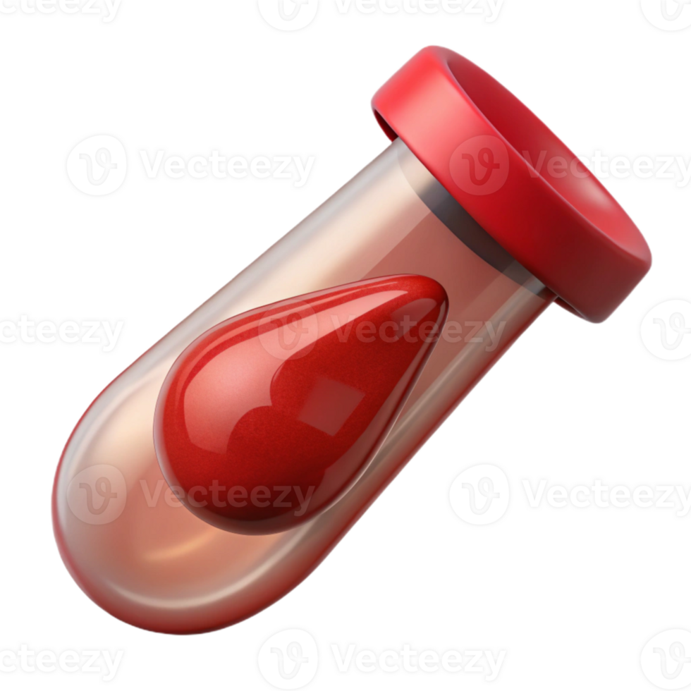 stunning artistic Synthetic Blood Sample Close Up Transparent Background genuine png