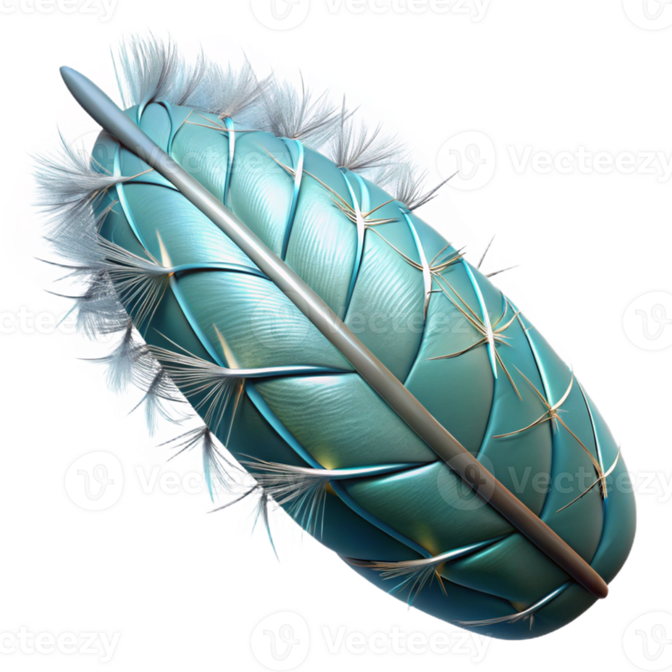 impressive traditional Synthetic Feather Barbed Structure Transparent Background high quality png