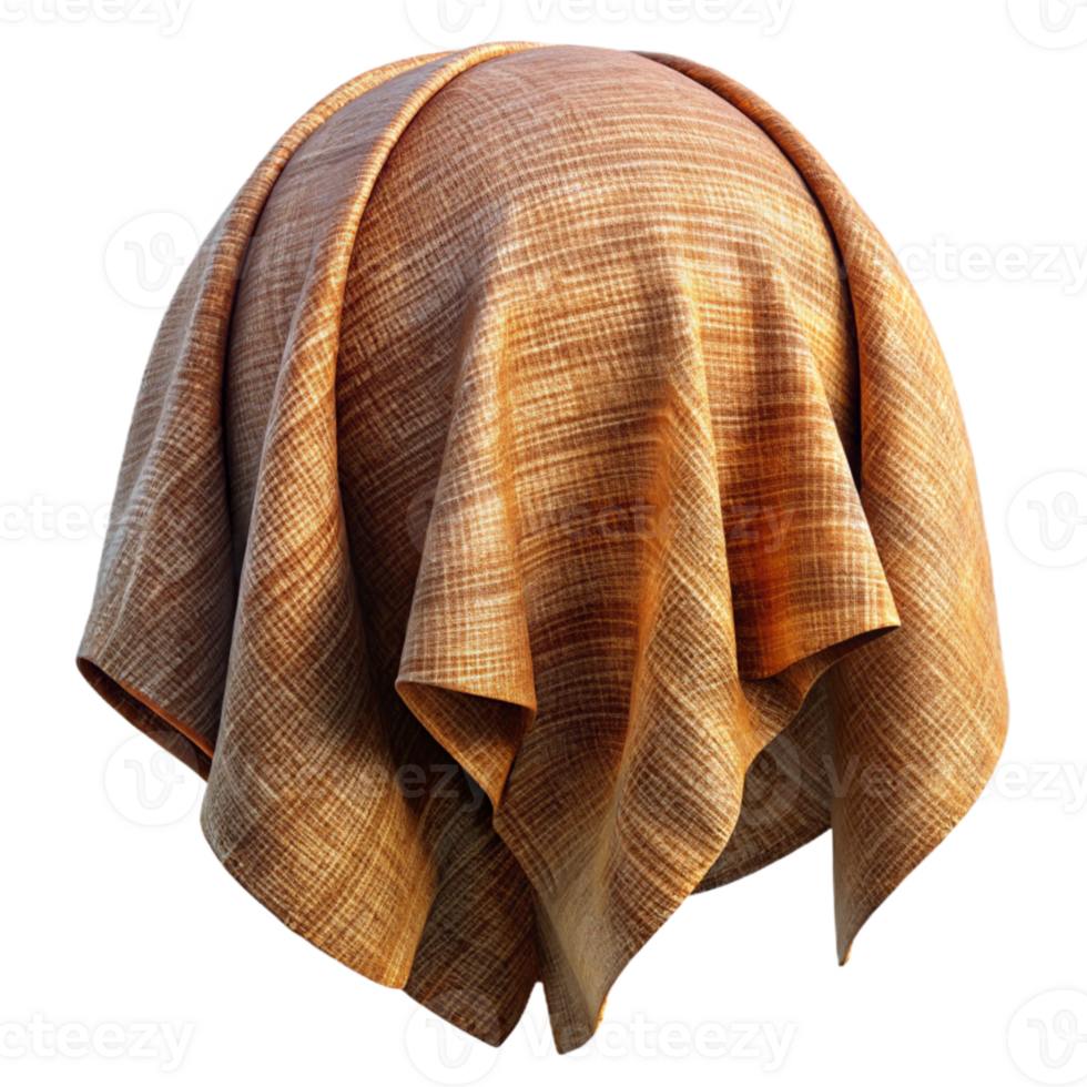beautiful artistic Synthetic Fabric with Woven Pattern Transparent Background high resolution png