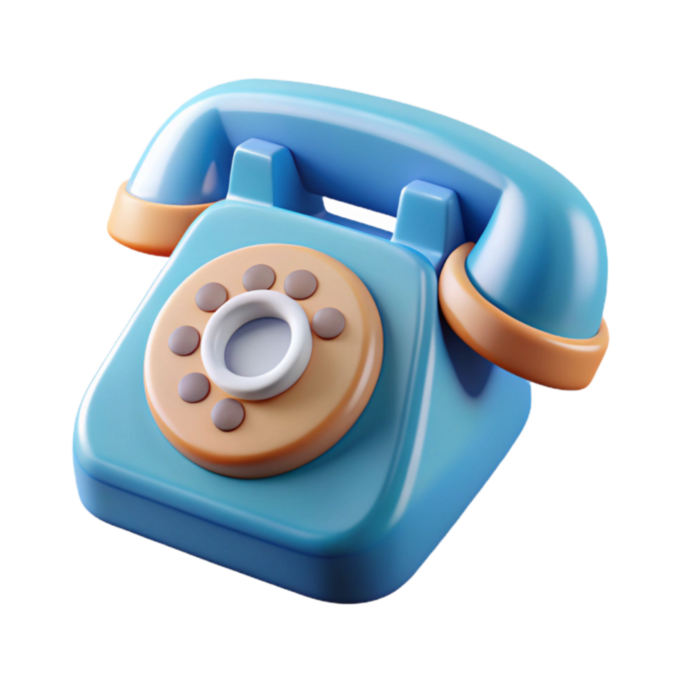 dramatic vintage Telephone Icon Isolated Rotary Style premium png