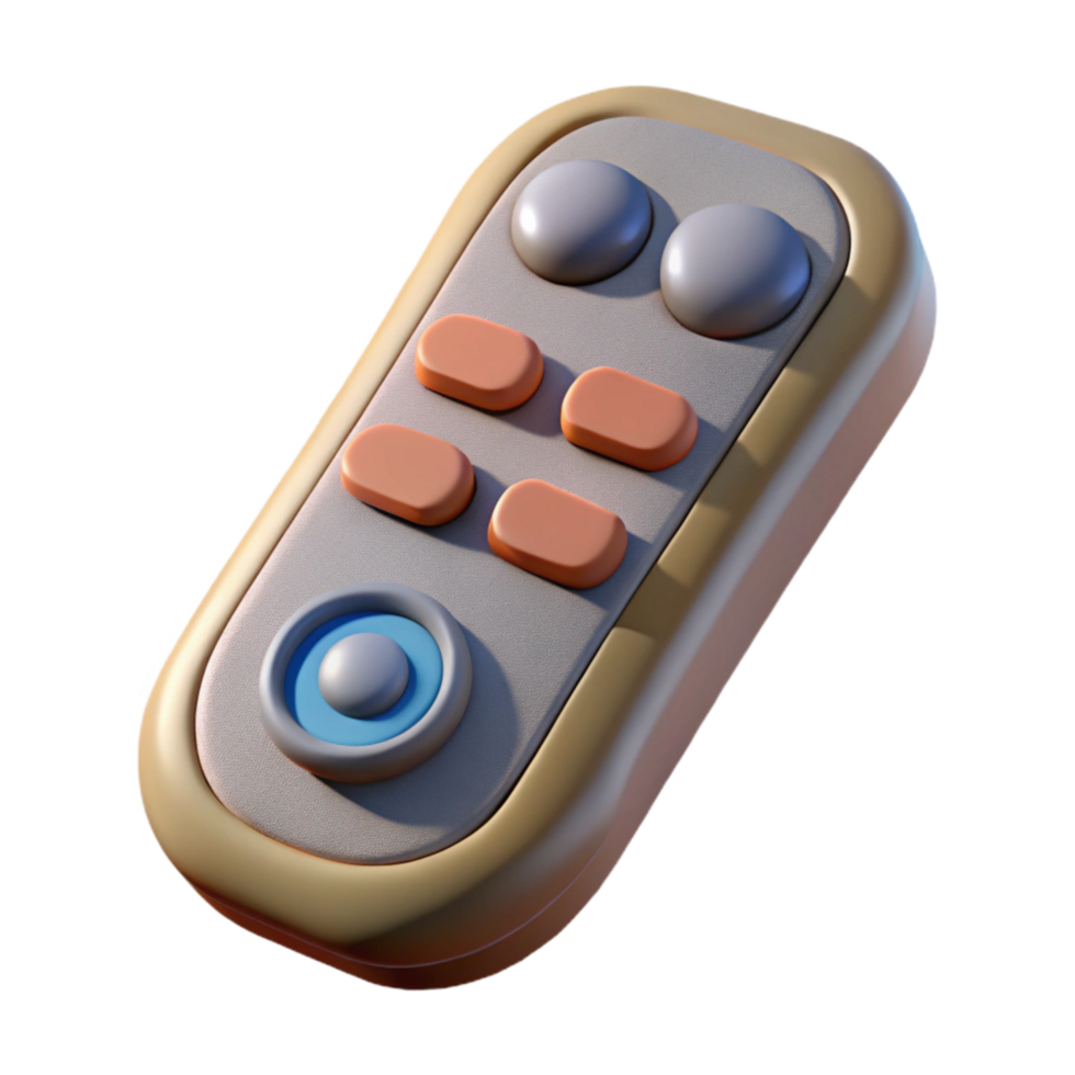 beautiful minimalist Teleportation Device Handheld Remote Control Cutout exclusive png