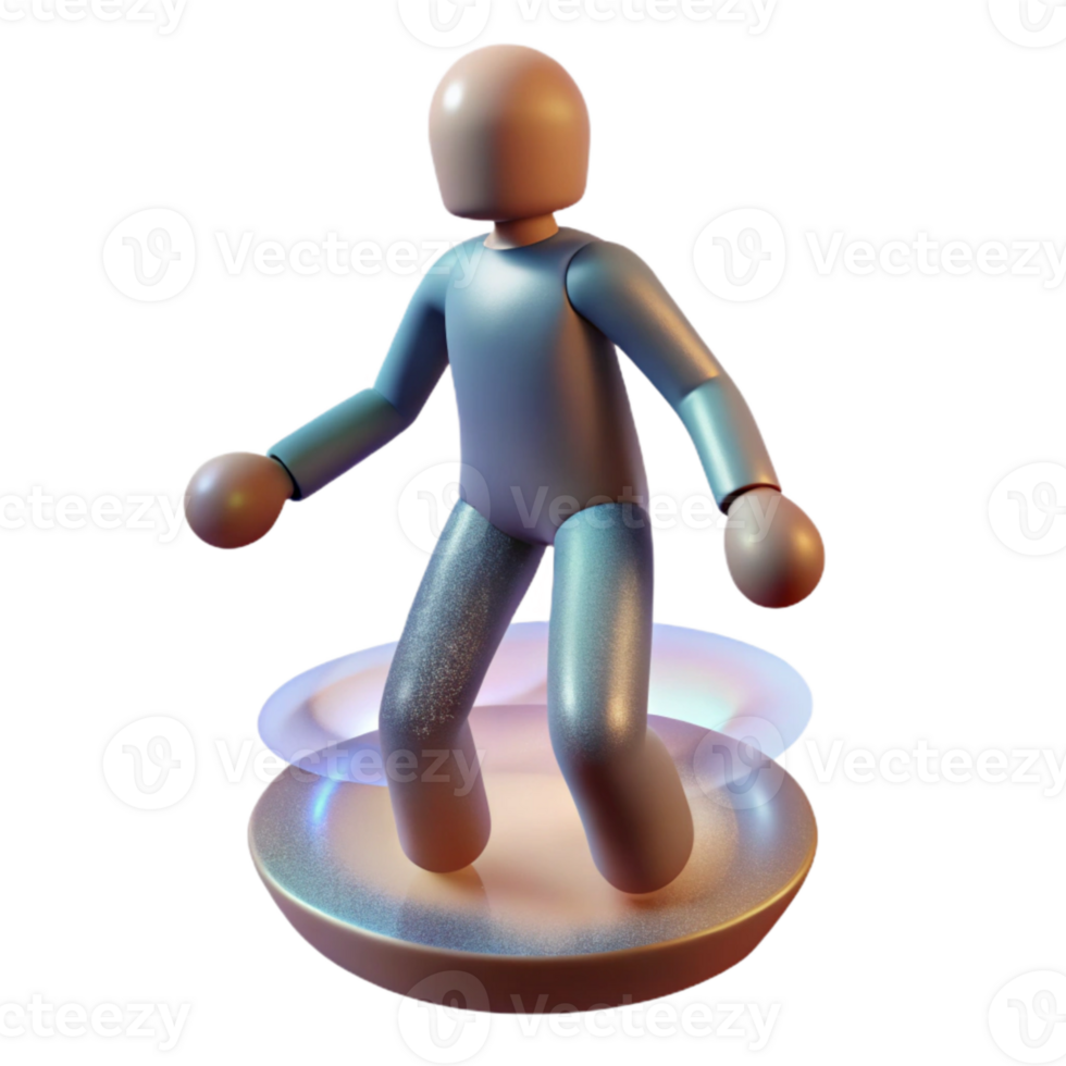 magnificent abstract Teleportation Effect Disappearing Figure Transparent Background premium png