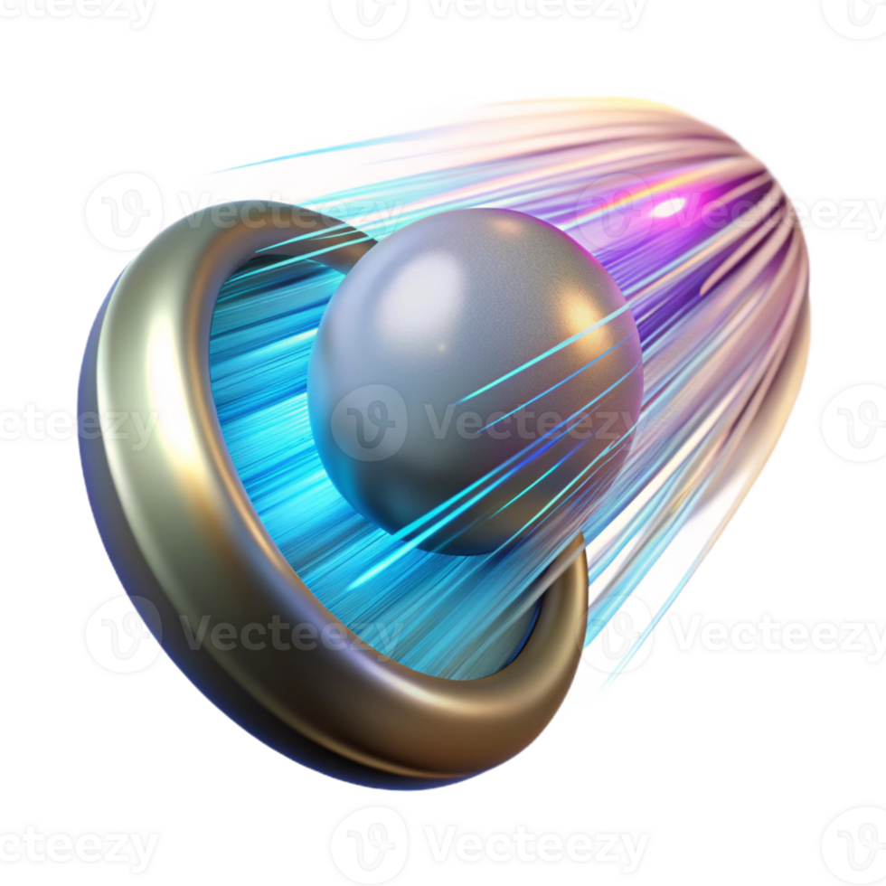 magnificent modern Teleportation Effect Light Streaks Fast Motion Transparent Background authentic png