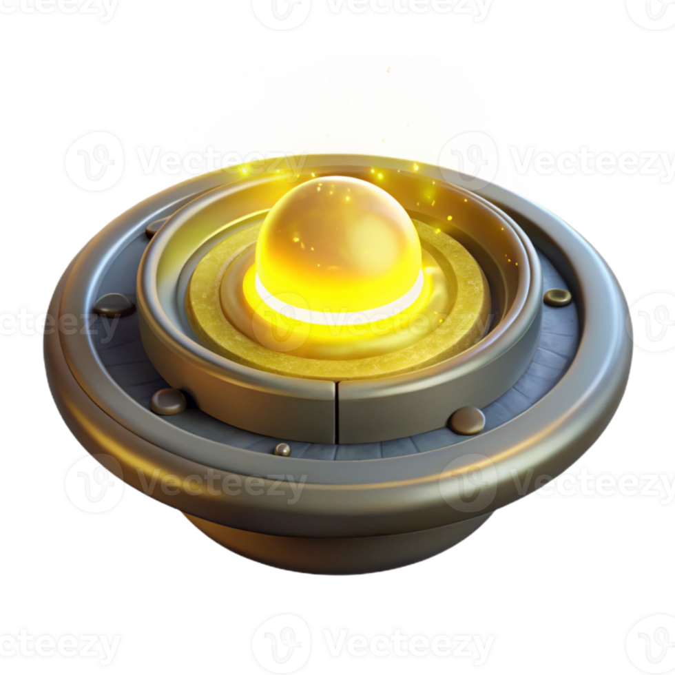 elegant classic Teleportation Energy Field Yellow Glow Cutout premium png