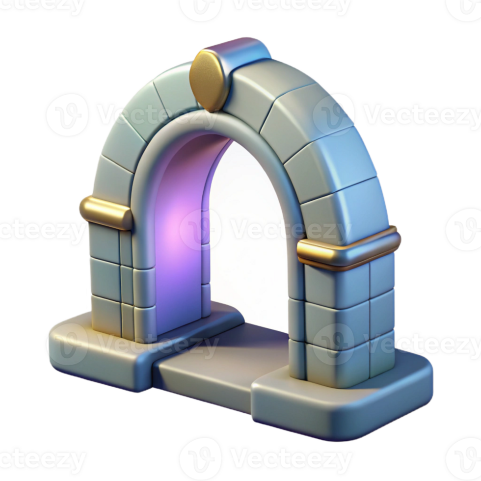 stunning traditional Teleportation Gateway Arch Design Transparent Background original png