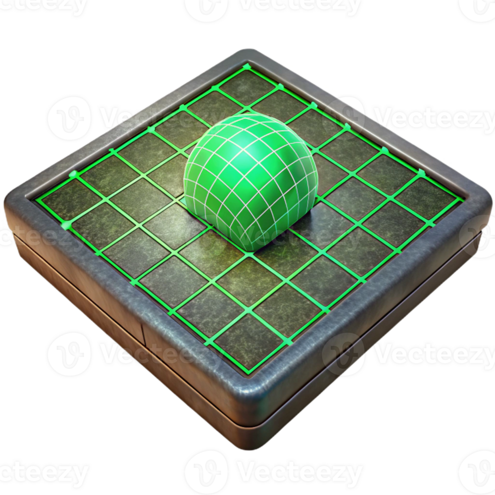 magnificent abstract Teleportation Grid Green Lines Isolated original png