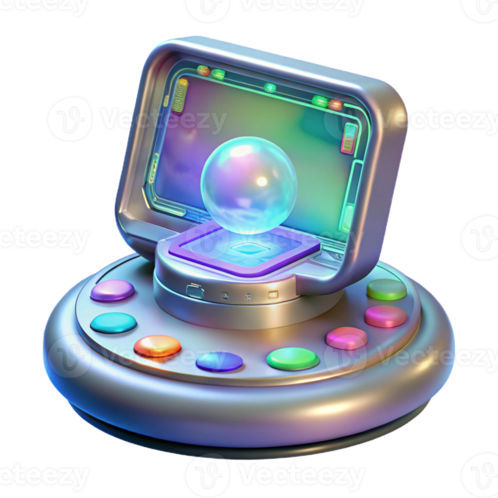 extraordinary minimalist Teleportation Interface Holographic Display Isolated detailed png