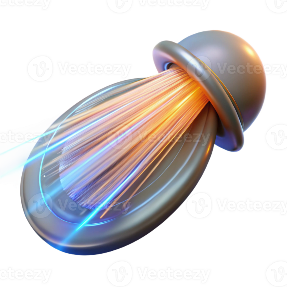 vibrant artistic Teleportation Light Trails Blurred Motion Transparent Background detailed png