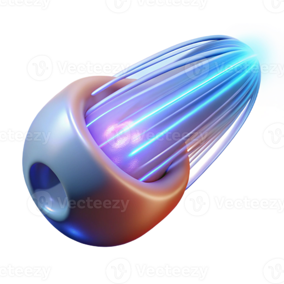 impressive modern Teleportation Light Trails Dynamic Motion Transparent Background professional png