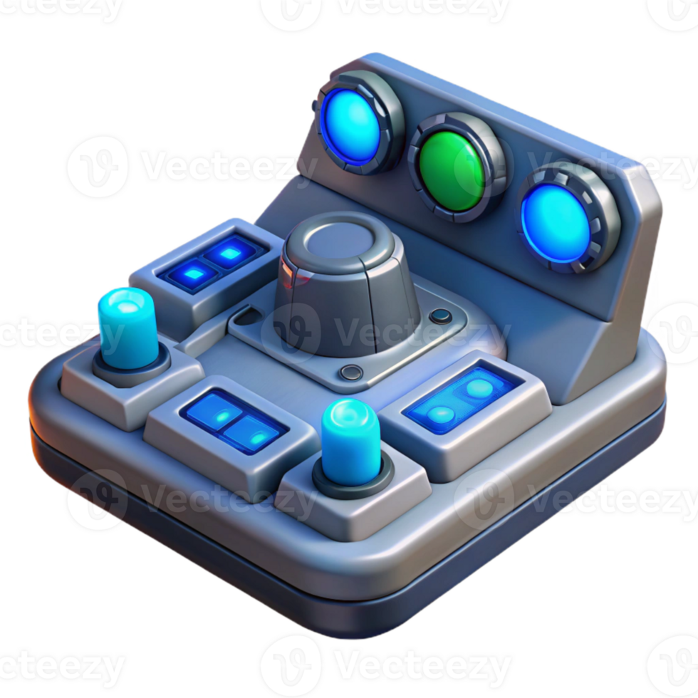 magnificent minimalist Teleportation Platform Control Panel Blue Lights Cutout Element high resolution png