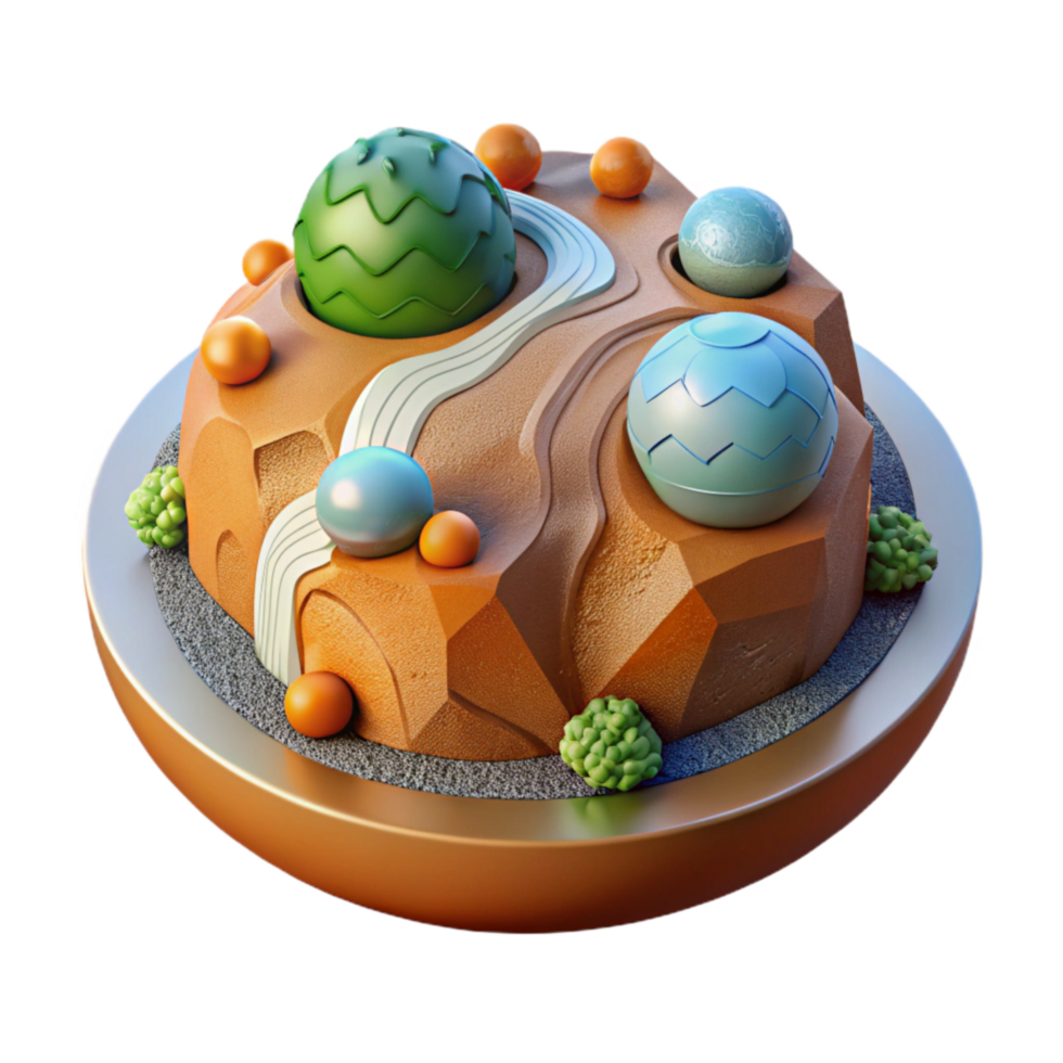 extraordinary modern Terraforming Process Visualization with Data Points Transparent Background original png