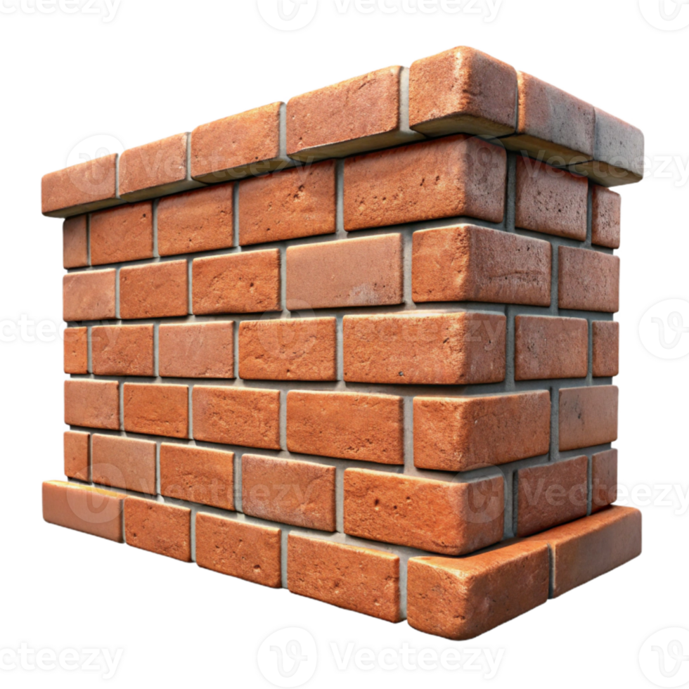 wonderful contemporary Textured Brick Wall Section Transparent Background original png