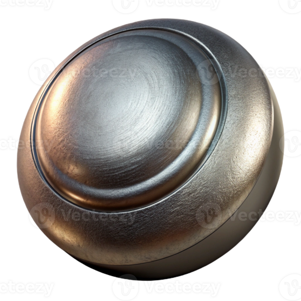 vibrant traditional Textured Metal Touch Sensation Isolated on Transparent Background Reflective Surface professional png