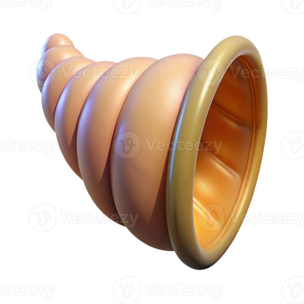 serene rustic Thanksgiving Cornucopia Side View Transparent exclusive png