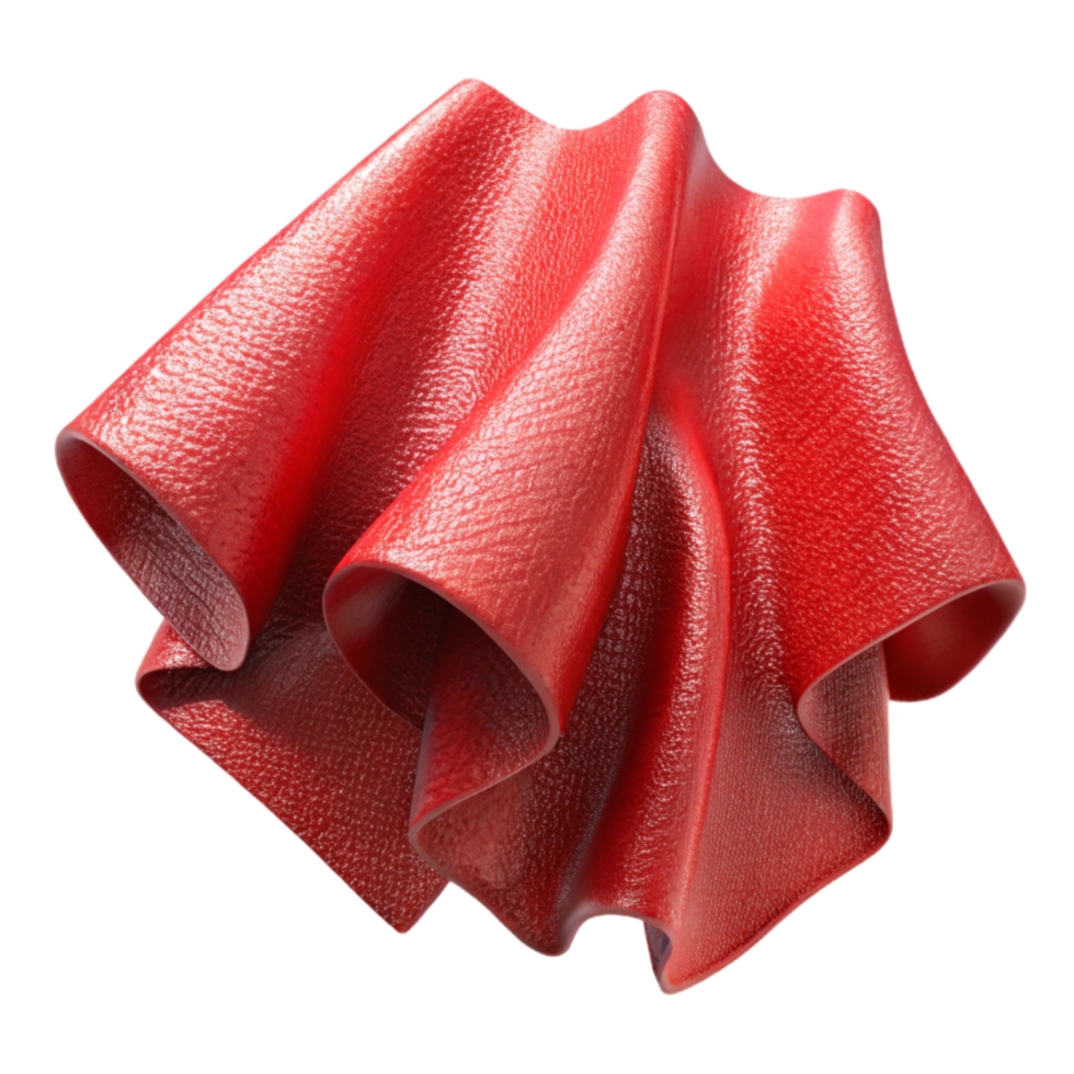 beautiful traditional Thermochromic Fabric Sample Red Transparent Background high quality png