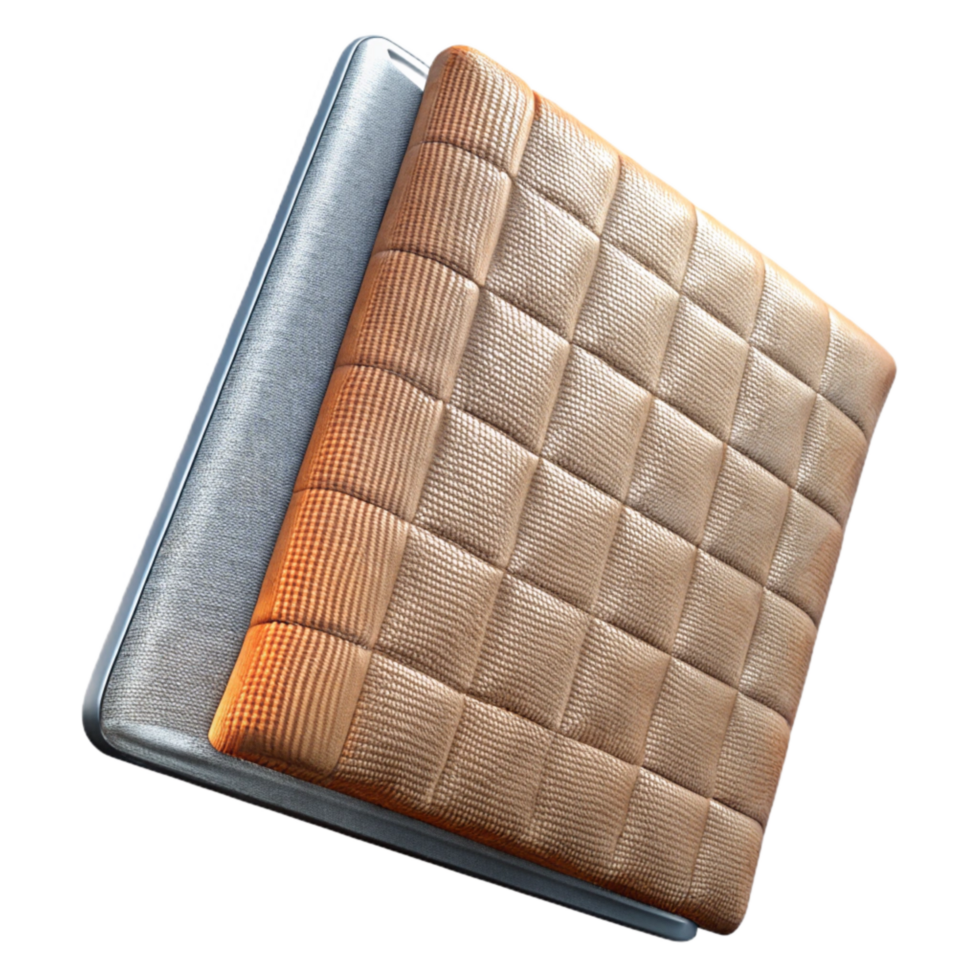 impressive creative Thermoelectric Fabric Panel Isolated on Transparent Background detailed png