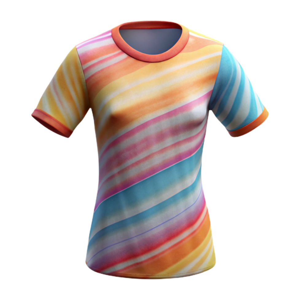 wonderful contemporary Tie Dye T Shirt with Spiral Design Cutout high resolution png