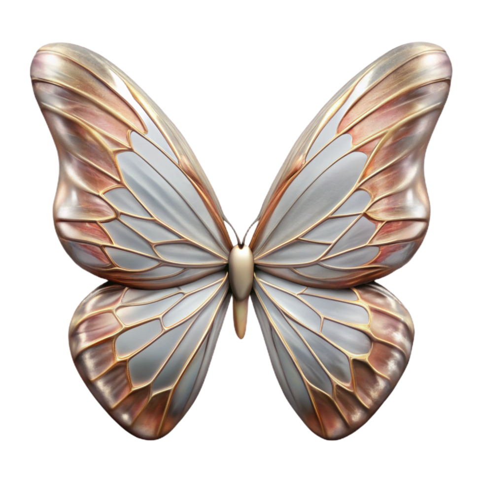 elegant rustic Tiger Moth Wings Mirror Pattern Transparent Background premium png