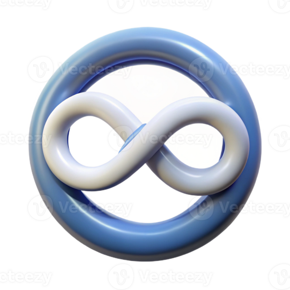 magnificent abstract Time Loop Symbol Transparent Background with Circular Design original png