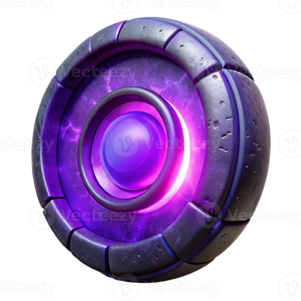 magnificent traditional Time Portal Glowing Purple Isolated Element high resolution png