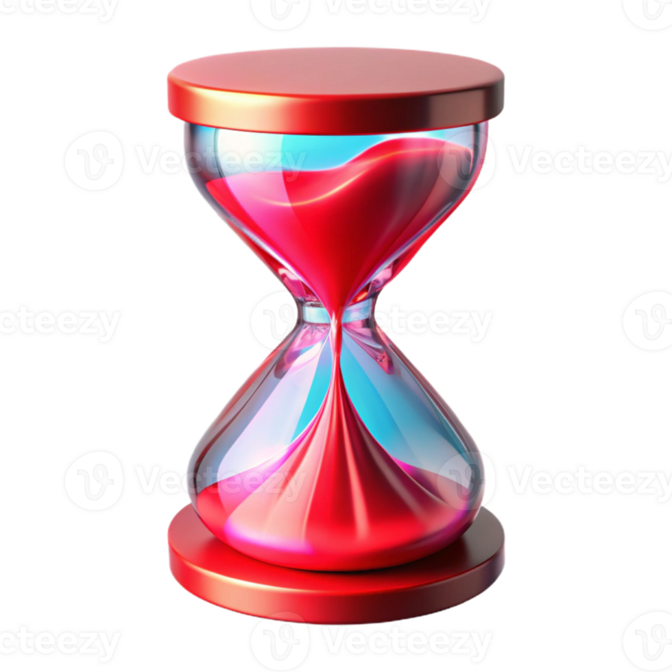 impressive artistic Time Slip Glitch Effect Red Hue Transparent Background authentic png
