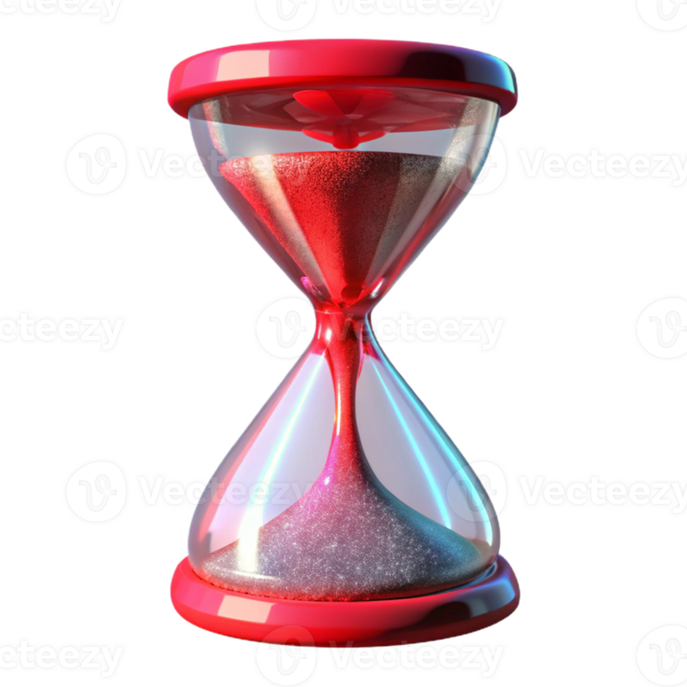 vibrant creative Time Slip Glitch Effect Red Hue Transparent Background exclusive png