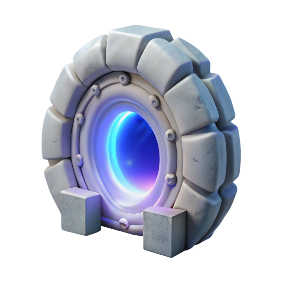 wonderful modern Translucent Portal Glowing White Cutout genuine png