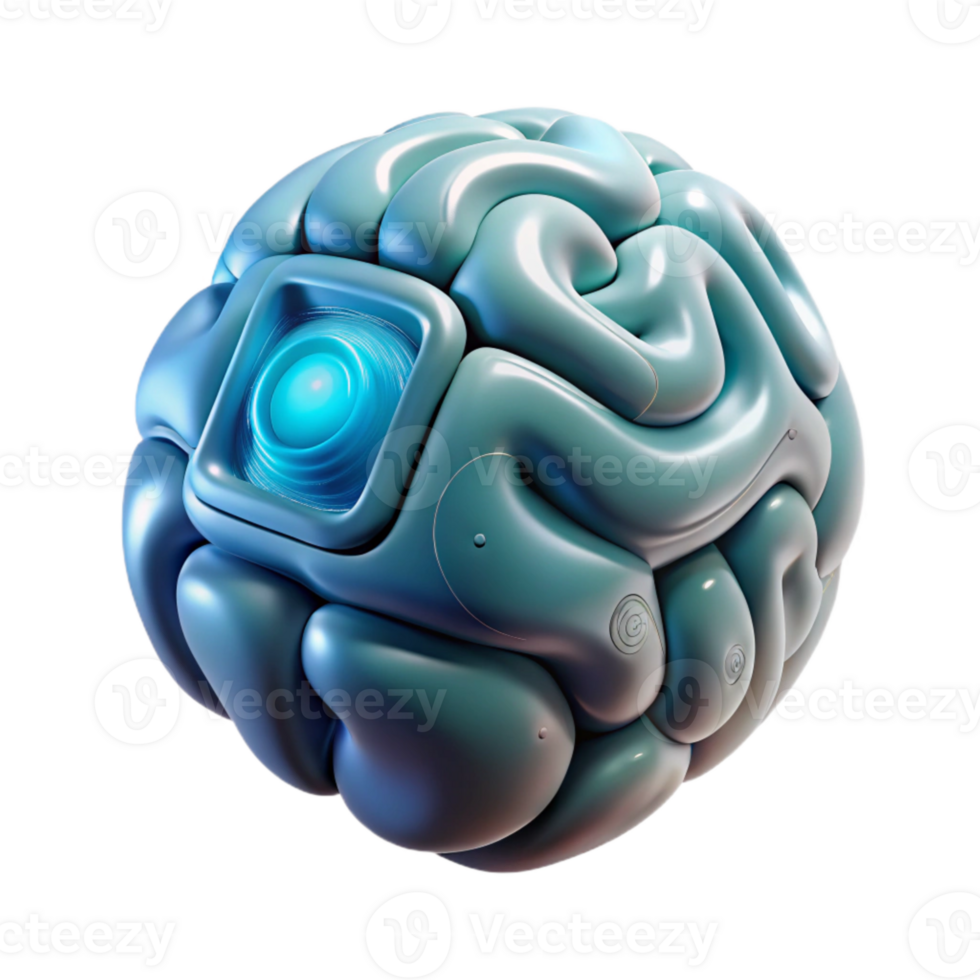 vibrant creative Transparent Neural Interface Cutout Element authentic png