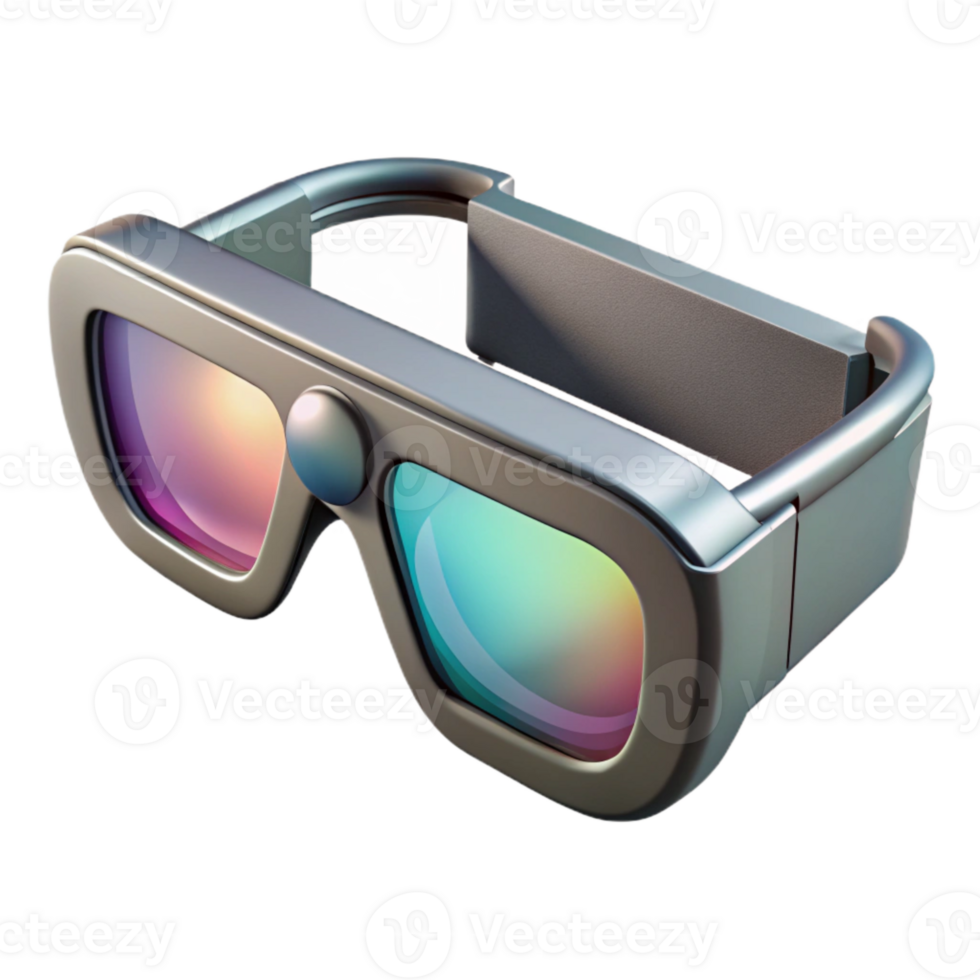 stunning rustic Transparent Smart Glasses Side View Isolated Element authentic png