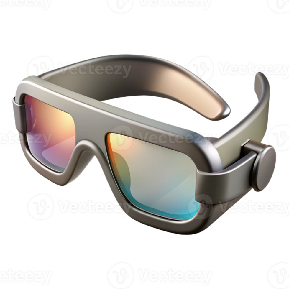 extraordinary minimalist Transparent Smart Glasses Side View Isolated Element high quality png