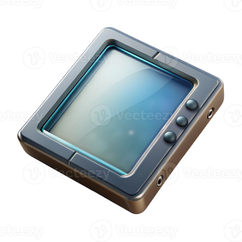 stunning contemporary Transparent Touchscreen Panel Top View Isolated original png