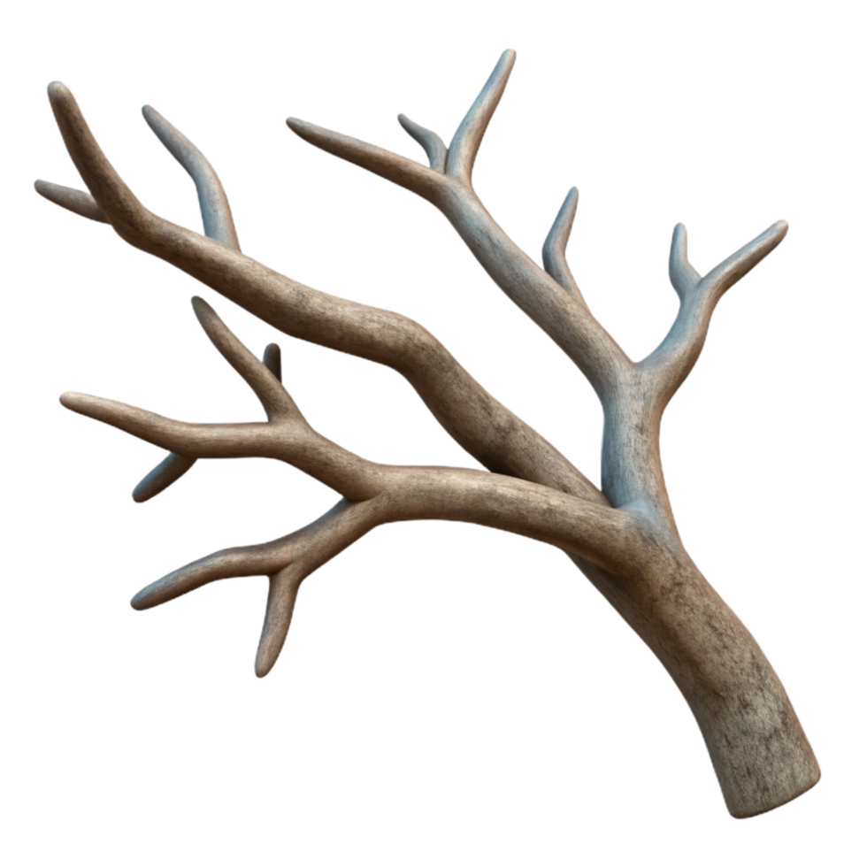 beautiful rustic Tree Branch Silhouette Cutout Transparent Background professional png
