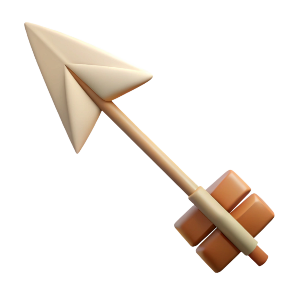 extraordinary artistic Tribal Arrow Design with Bold Outline Isolated Element premium png