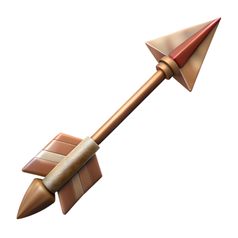 beautiful classic Tribal Arrow Design with Bold Outline Isolated Element detailed png