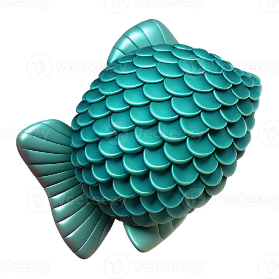 extraordinary vintage Turquoise Bioengineered Fish Scales Transparent Background Cutout exclusive png